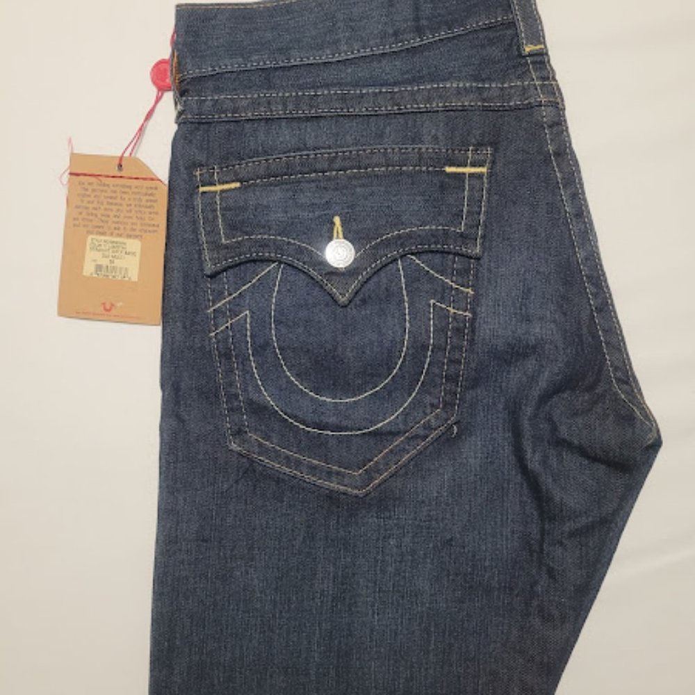 *New* True Religion Ricky Straight Jean W 36 Blue - Picture 6 of 10